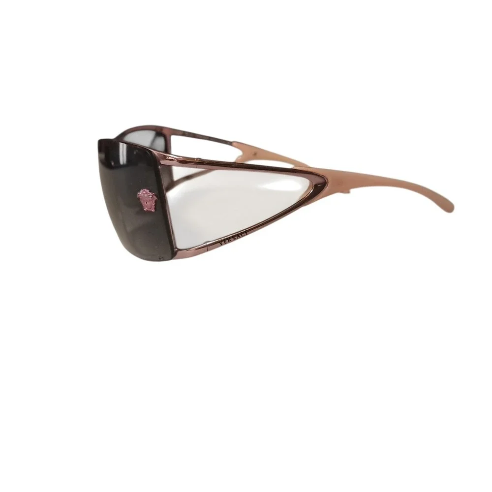Versace Mod. 2048 Pink Wrap Sunglasses Vintage Made in Italy Y2K